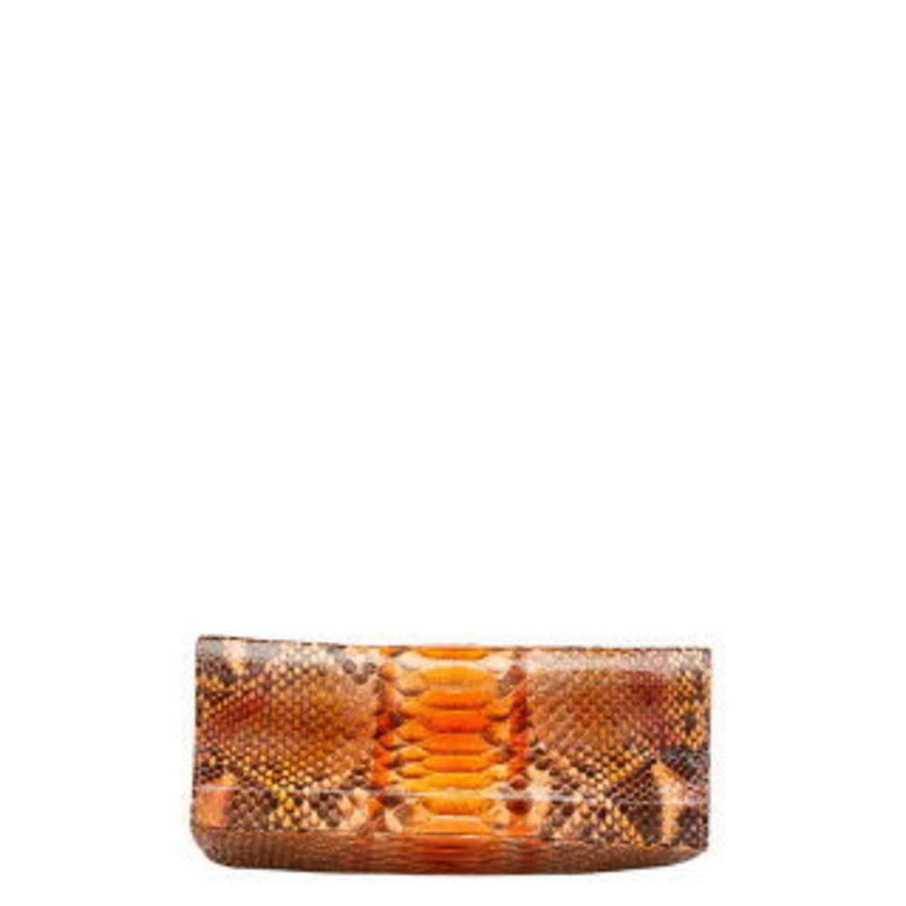 Fendi Mini Handbag Orange Multicolor Python - image 4